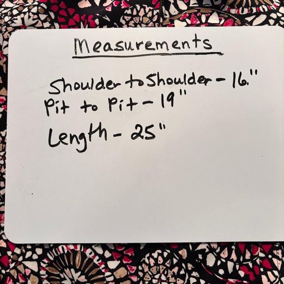 Christopher & Banks Women's Full Zip Jacket Size L Pockets Geometric Boho - Picture 9 of 10